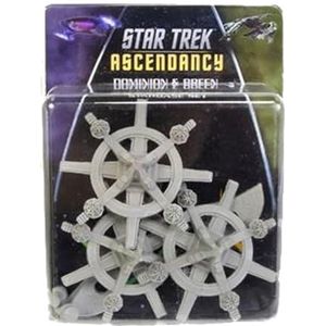 Star Trek Ascendancy: Dominion/Breen Starbase - Uitbreiding met 3 figuren, Unpainted Resin Miniaturen, Sci-Fi & Space RPG Game-accessoires