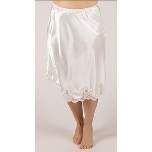 Shadowline Women’s Rochelle Satin Half Slip, Ivory, 3X