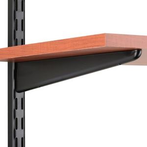 Knape & Vogt John Sterling Dual Trak verstelbare houten plankbeugel, 11-inch, zwart, 0122-11BK, gelegeerd staal, 11 inch