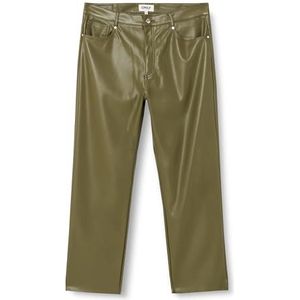Bestseller A/S Onlemily Hw St ANK Faux Leather PNT Noos imitatieleer broek, Winter Moss, XXS x 30L