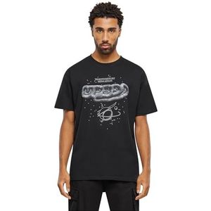 Mister Tee Unisex T-shirt NASA Moon Oversize Tee Black XXL, zwart, XXL