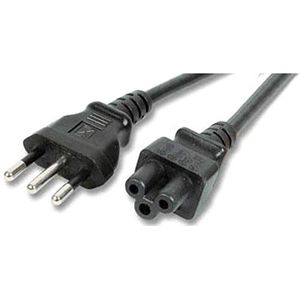 MicroConnect PE100850 stroomkabel, zwart, 5 m, C5-koppeling – elektrische kabel (5 m, stekker/aansluiting, C5 koppeling, zwart)