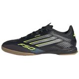 adidas - F50 LEAGUE - Voetbalschoenen - Core Black / Iron Metallic / Lucid Lemon