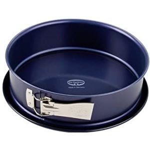 Dr. Oetker springvorm Ø 26 cm, bakvorm met snij- en krasbestendige emaille coating, ""Back-Liebe Emaille"" serie, ronde cakevorm met non stick ring (Kleur: blauw), Aantal: 1 stuk