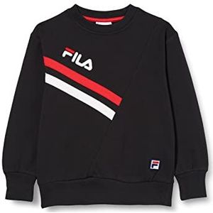 FILA ZAMORA Crew Sweat Sweatshirt, uniseks, zwart beauty, 110/116