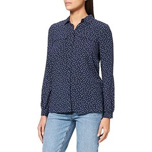 ESPRIT Print-blouse van Lenzing Ecovero, 403/Navy 4., 32