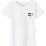 name it Boy's NMMFLORIAN SS TOP Box T-shirt, Bright White, 98, wit (bright white), 98 cm