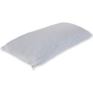 Genius eazzzy Hoofdkussen, voor bed met ritssluiting, instelbare hoogte, hardheid, ademend kussen, bankkussen, sierkussen, met ritssluiting, wasbaar, 40 x 80 cm