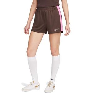 Nike Dames Mid Thigh Length Short W Nk Df Acd23 Short K Branded, Barok Brown/Playful Pink/Playful Pink, DX0128-237, XL