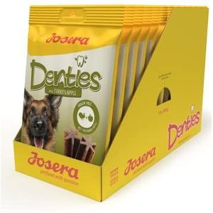 JOSERA Denties Turkey & Apple Premium kauwstokken voor honden met kalkoen en appel, graanvrij, 13 x 180 g
