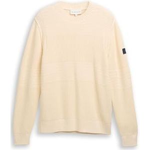 TOM TAILOR heren trui, 28130 - Soft Buttercream, XXL