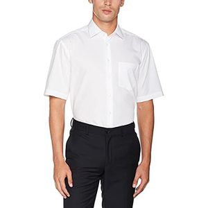 Seidensticker Businesshemd voor heren, comfort fit, strijkvrij, Kent-kraag, lange mouwen, 100% katoen, wit (wit 01), 42