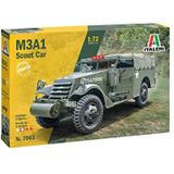 Italeri 7063 M3A1 Scout Car, schaal 1:72, model kit/model van kunststof voor montage, IT7063
