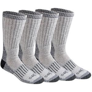 Dickies Heren Heavy Weight Wolmix Thermische Crew Sokken Multipack, Blauw (4 paar), L