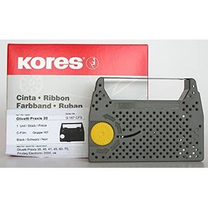 Kores G176CFS kleurlint, C-film zwart voor model Olivetti praktijk 20