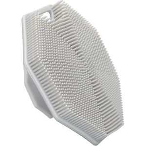Alyvisun Siliconen Badborstels met Haak, Zachte Douche Bad Lichaamsborstel [Zacht Exfoliëren & Massage], Siliconen Borstel voor Volwassenen en Baby's, Perfect voor Alle Huidtypes (Grijs)