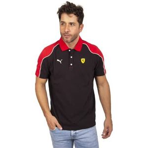 PUMA Heren Scuderia Ferrari Race Polo T-shirt, zwart 23, small, zwart 23, S