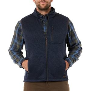Smith's Workwear Heren Sherpa gevoerde trui Fleece Vest, Leisteen Blauw Heather, XL