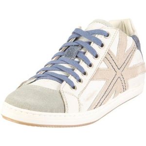 Manitu 990394 990394 dames lage schoenen, blauw, grijs, wit, beige, blauw, 37 EU