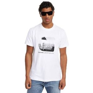 G-STAR RAW La R T T-shirt voor heren, wit (White D25703-c336-110), XL