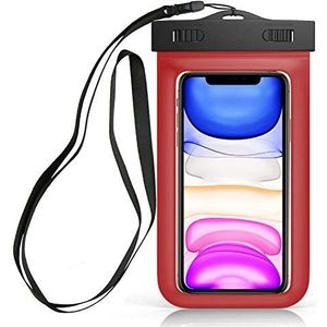 Sovica Waterdichte beschermhoes, compatibel met Xiaomi Redmi 4X, IPX8, waterdicht, rood