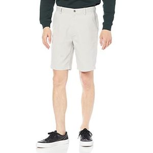 Amazon Essentials Men's Korte broek met binnenbeenlengte van 23 cm en klassieke pasvorm, Zilver, 30