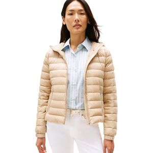 Tommy Hilfiger Puffer Jacket voor dames, Beige (Beige), XXS