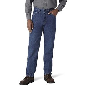 Wrangler Men's Riggs Workwear Relaxed Fit Jean, Medium Fade, 38x30