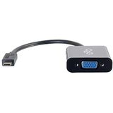 C2G USB C naar VGA Adapter voor Mac, Lenovo en meer, Full HD USB 3.1 USB-C naar VGA HD15 zwart Adapter
