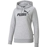 Trui Puma Women Essentials Logo Hoodie FL Gray