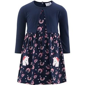 Happy Girls meisjesjurk kinderjurk, Donkerblauw, 62