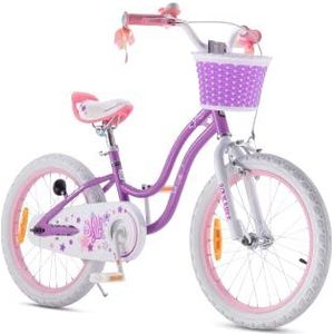 Royal Baby Stargirl Kinderfiets voor meisjes, fiets, hand- en terugtraprem, 14 inch vanaf jaar, kinderfiets, lila