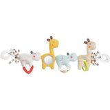 Fehn Kinderwagenketting, baby, mobiel, speelgoed, flexibel, om op te hangen, voor baby's en peuters vanaf 0 maanden, figuren, Loopy & Lotta