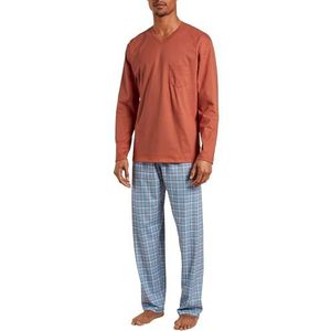 CALIDA Heren Relax Imprint pyjamaset, redwood, 46/48