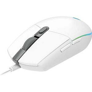 LOGITECH Gaming Mouse G102 LIGHTSYNC - muis - voor rechtshandigen - optisch - 6 toetsen - bedraad - USB - wit