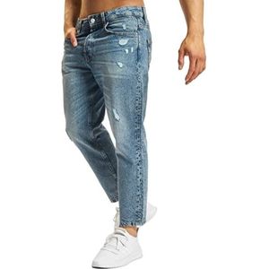 Only & Sons Onsavi Beam Tap Crop PK 2839 Noos Jeans, blauw denim, standaard voor heren