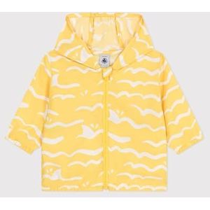 Petit Bateau Baby-jongens anti-uv windjack, geel/wit, 18 Maanden