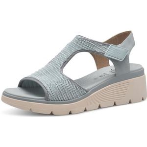 Jana Vegan sleehaksandalen voor dames, sky, 38 EU