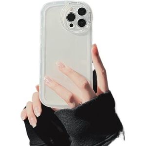 GUIDE COMB iPhone 11 Pro Max Case (6,5 inch 2019), anti-vallens [cameracover bescherming] zacht TPU schokbestendig anti-vingerafdruk [iPhone case] voor vrouwen meisjes mannen, wit