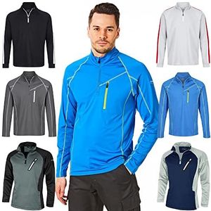 Under Par Heren Heren Golf Shirt met ritssluiting (Pack van 1)