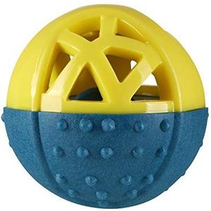 PetLove Nuzzle Puzzle Ball, Interactieve, Dual Textured, Verrijking, Foerageren Dog Treat Toy met Squeaker, Vul met traktaties, Plakken en voedsel