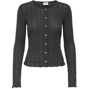 Jdy Salsa Life L/S New Cardigan JRS Dia, dark grey melange, L
