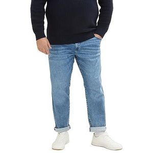 TOM TAILOR Uomini Plusize slim fit jeans met stretch 1034718, 10118 - Used Light Stone Blue Denim, 40W / 34L