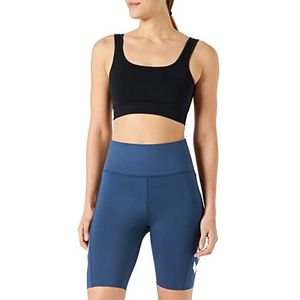 Hummel - hmlMT GRACE HW TIGHT SHORTS - Korte Broek - Zwart - Dubbelgebreide Stof