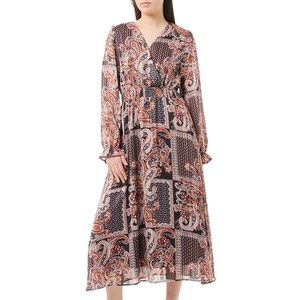 COBIE Dames maxi-jurk met paisley-print 10526494-CO01, blauw meerkleurig, L, Maxi-jurk met paisley-print, L