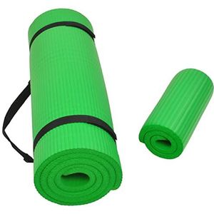BalansVan GoYoga+ All-Purpose 1/2-Inch Extra Dikke Hoge Dichtheid Anti-Tear Oefening Yoga Mat en Knie Pad met Draagband (Groen)