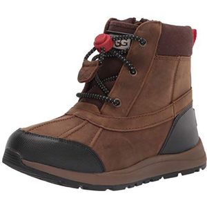 UGG Unisex Turlock lederen weerlaarzen voor kinderen, walnoot, 27.5 EU