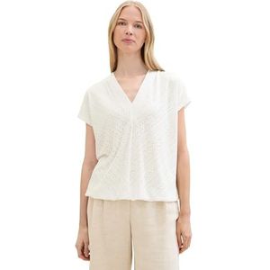 TOM TAILOR T-shirt voor dames, 10315 - Whisper White, M