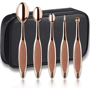 Artis Elite 5 kwastenset in roségoud, 5-delige make-upborstelset