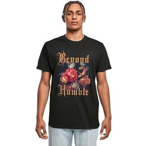 Mister Tee Heren T-shirt Beyond Humble Tee, print T-shirt voor mannen, grafisch T-shirt, streetwear, zwart, M